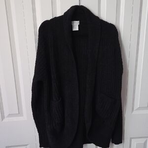 Elegant Black Women's Cardigan